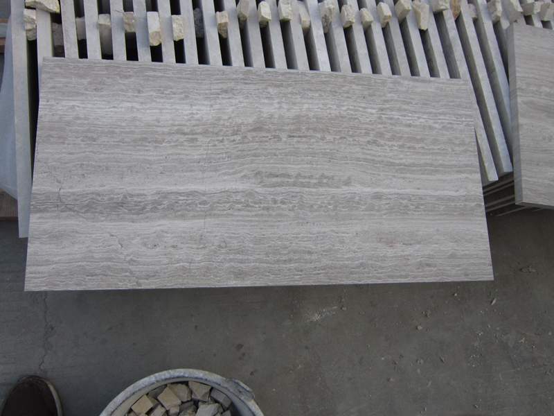 Serpeggiante White Wood Grain Marble Wall Tile