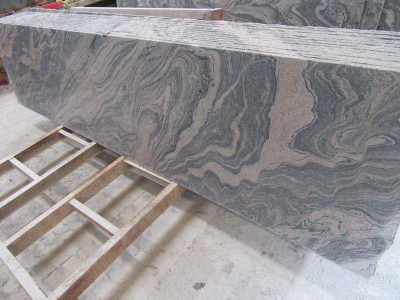 China Juparana White Wave Granite Kitchen Countertop Slabs