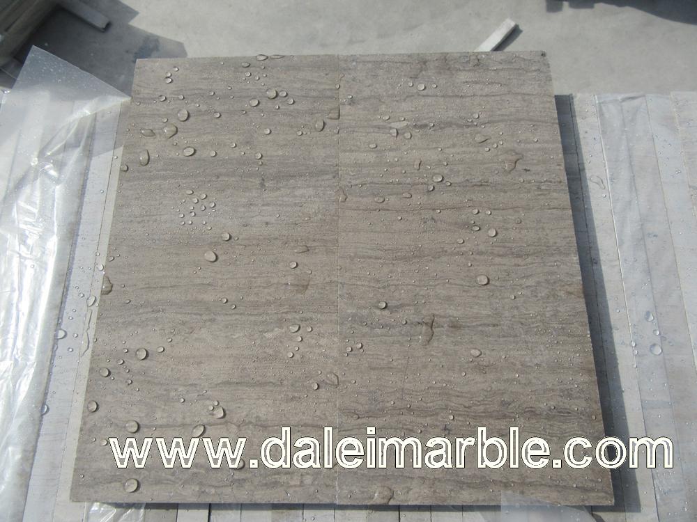 Wooden Grey Marble Paving