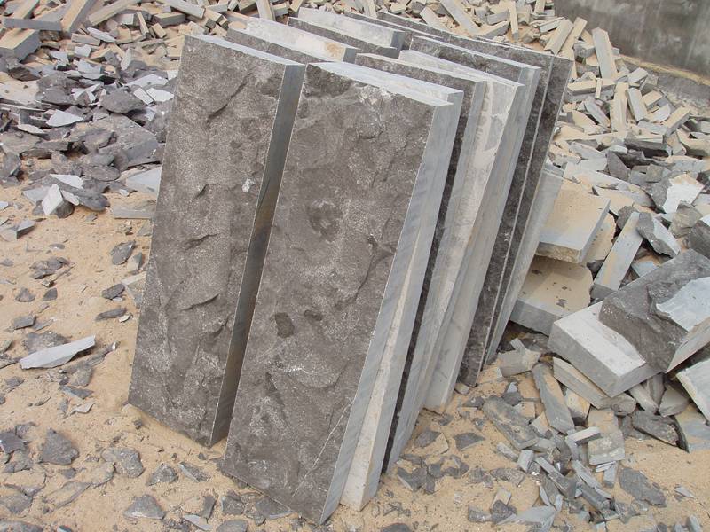 Natural Split Surface China Blue Limestone Walling Tiles