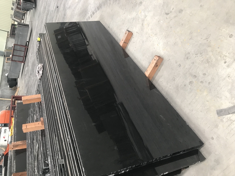 New Chinese Absolute Black Granite Shanxi Black Tiles Slab