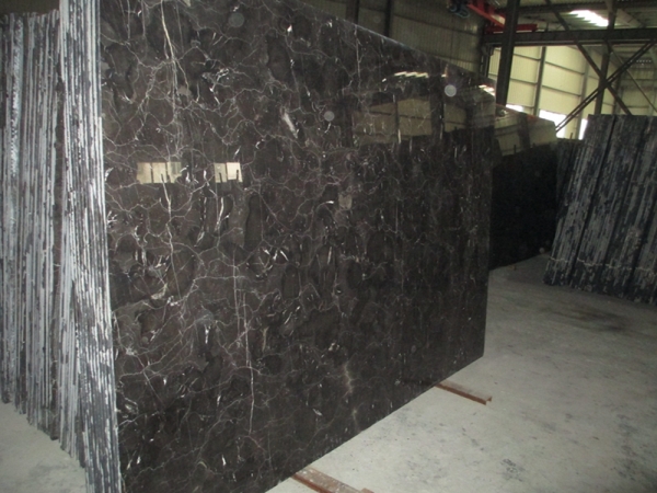 Brown Emperador Dark Marble Vanity Top Slab