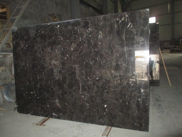 Brown Emperador Dark Marble Vanity Top Slab