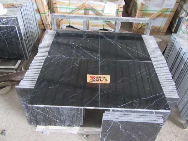 Nero Marquina Black Marble Bathroom Wall Tile