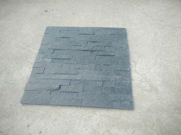 Natural Black Quartzite Tile Cultured Stone