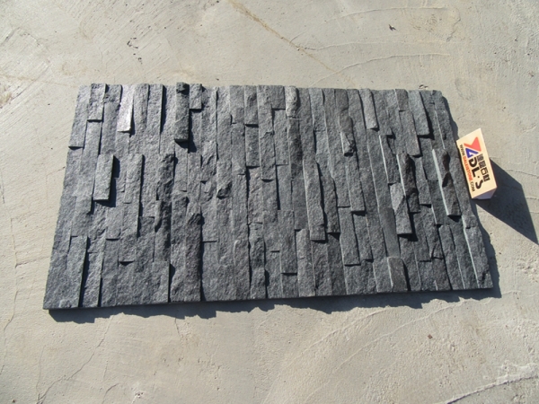 Natural Black Quartzite Tile Cultured Stone