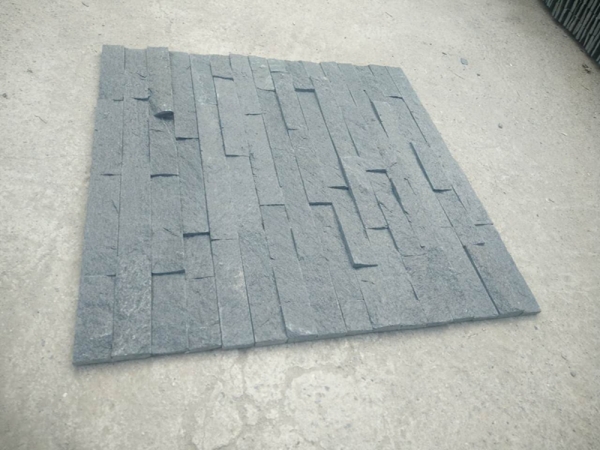 Natural Black Quartzite Tile Cultured Stone