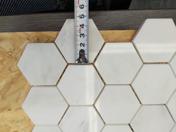Oriental White Marble Hexagon Mosaic Tile