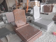 G562 Maple Red Granite Polish Tombstone Monuments