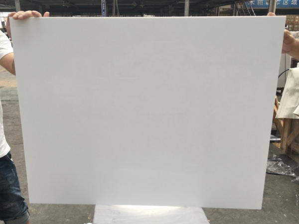 Myanmar White Polished Pure Artificial Tile