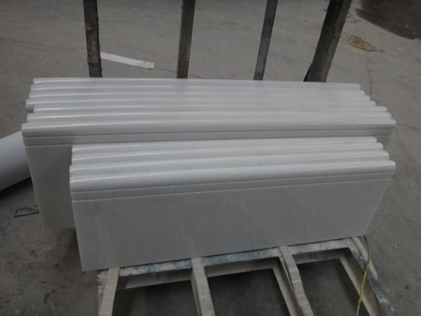 Crystal White Marble Floor Polishing Stair Steps