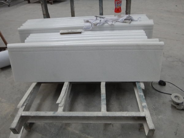 Crystal White Marble Floor Polishing Stair Steps