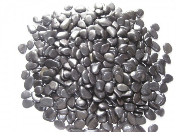 Black Color Beach Pebbles River Stones