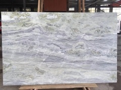 Blue Sea White Marble Emerald Countertop Slab