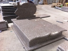 Rose Pink Granite Burial Tombstones