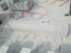 Economic G383 Flower Pearl Flamed Granite Kerbs