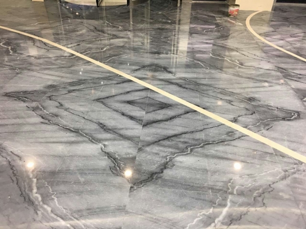 Bruse Grey Marble Slab Types Living Room Countertop