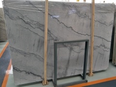 Bruse Grey Marble Slab Types Living Room Countertop