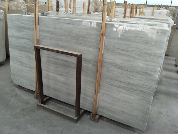 Silk White Marble Wall Tile Bathroom Flooring