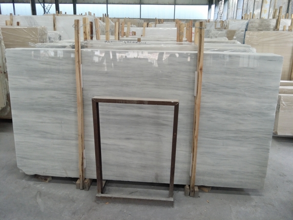 Silk White Marble Wall Tile Bathroom Flooring