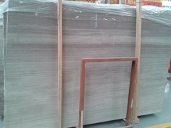 Polished Finished Grey Wood Marble Slabs