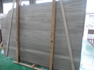 Grey Wood Vein Look Marble Slabs For Flooring