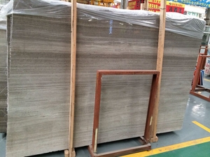 Grey Wood Vein Look Marble Slabs For Flooring