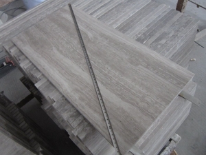 Serpeggiante White Wood Grain Marble Wall Tile