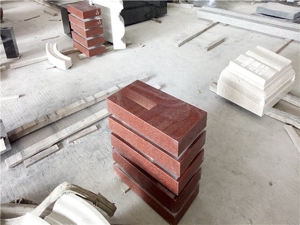Imperial Red Granite Flush Flat Grave Markers