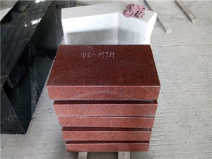 Imperial Red Granite Flush Flat Grave Markers