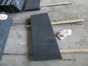 G654 Sesame Black Granite Slab Stairs Step Treads