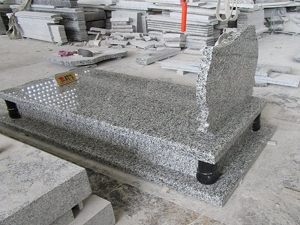 Swan Grey Granite Simple Burial Tomb Slabs Gravestones