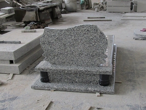 Swan Grey Granite Simple Burial Tomb Slabs Gravestones