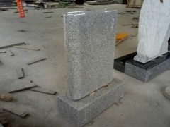 Custom Headstone Silver Gray Granite Markers