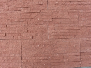 Red Sandstone Culture Stone On House