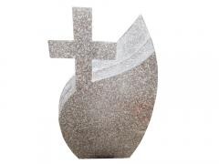 Misty Brown Granit Double Cross Headstones