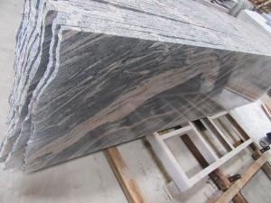 China Juparana White Wave Granite Kitchen Countertop Slabs