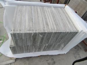 Grey Wood Grain Tile Natural Polished Marble