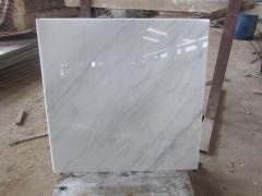 Guangxi White Polished Marble Tiles Yellow Vein