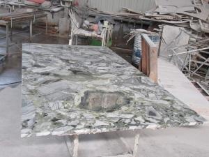 Ice Cold Jade Green Luxury Big Marble Slab