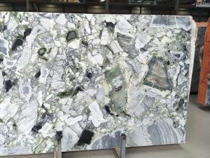 Ice Cold Jade Green Luxury Big Marble Slab