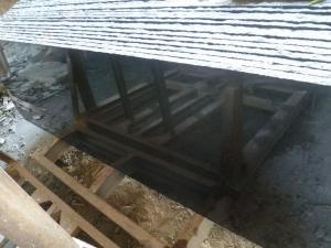 Black Galaxy Granite Slab With Gold Specks