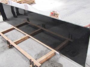 Black Galaxy Granite Slab With Gold Specks