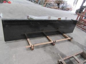 Black Galaxy Granite Slab With Gold Specks