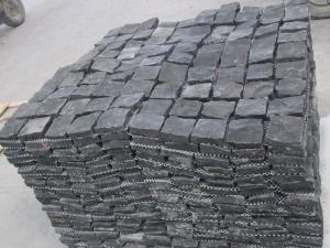 Shanxi Black Granite Natural Cubes Cobbled Pavement
