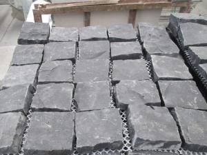 Shanxi Black Granite Natural Cubes Cobbled Pavement