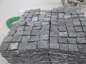 Shanxi Black Granite Natural Cubes Cobbled Pavement