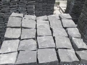 Shanxi Black Granite Natural Cubes Cobbled Pavement