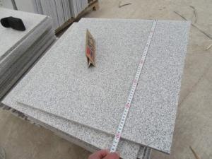 G603 White And Gray Granite Flamed Paving Tiles