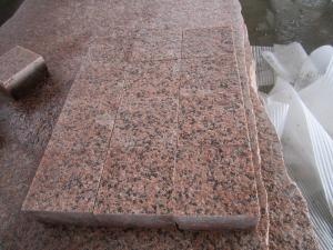 Tianshan Red Granite Garden Cube Cobble Stone